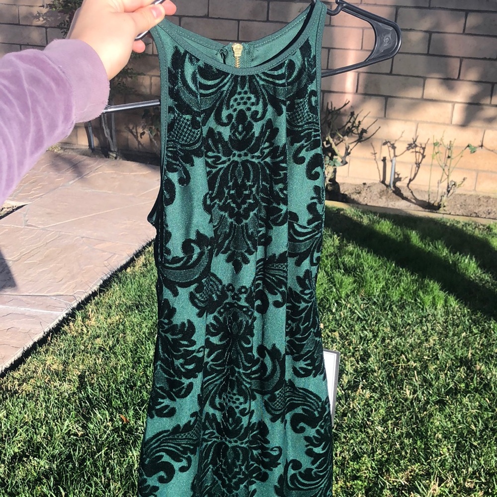 Emerald green dress